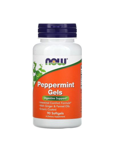 Now Foods, Peppermint Gels, 90 Softgales