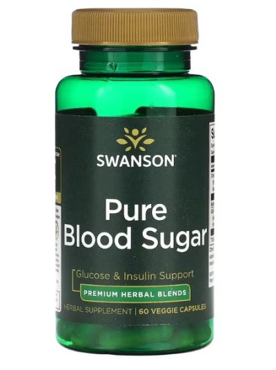 Swanson, Pure Blood Sugar , 60 Veggie Capsules