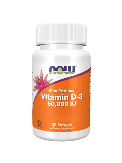NOW Foods Vitamin D-3, DEPOT, 50,000 IU, 50 softgels