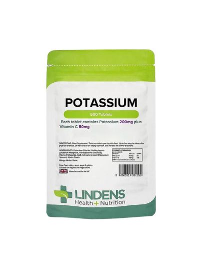 Lindens Potassium 200 mg 500 Tablets