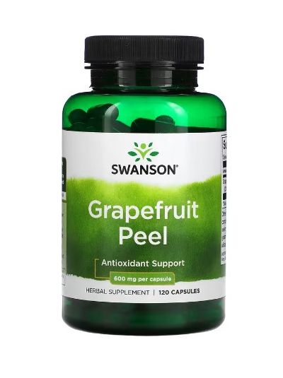 Swanson, Grapefruit Peel, 600 mg, 120 Capsules