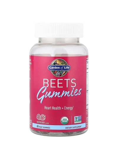Garden of Life, Beetroot Gummies, Raspberry, 60 Fruit Gummies