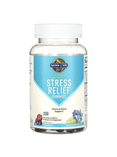 Garden of Life, Herbals, Stress Relief Gummies, Berry, 60 Gummies