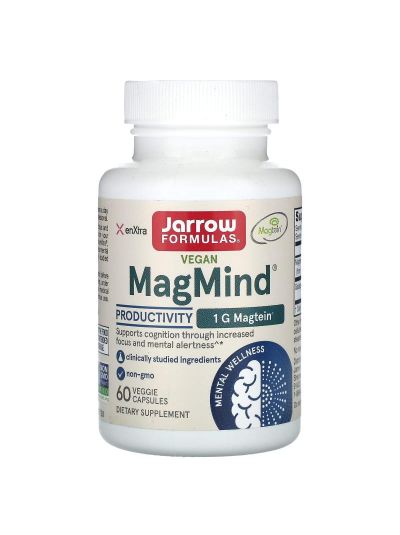 Jarrow Formulas, Vegan MagMind, Productivity, 60 Veggie Capsules