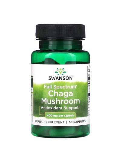 Swanson, Full Spectrum Chaga Mushroom, 400 mg, 60 Capsules