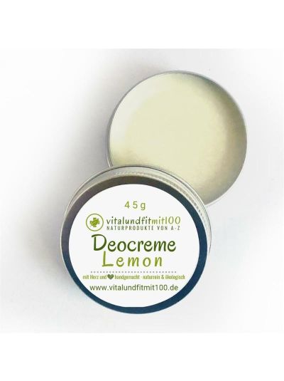 Vitalundfitmit100 Deocreme Lemon 45 g