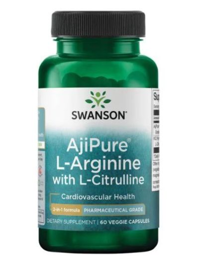 SWANSON ULTRA AJIPURE L-ARGININE WITH L-CITRULLINE 60 VEG. CAPSULES