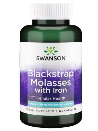 SWANSON PREMIUM - BLACKSTRAP MOLASSES WITH IRON 120 CAPSULES