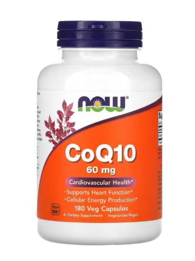 NOW FOODS COQ10, 60MG, 180 VEG CAPS