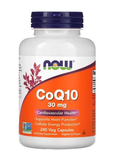 NOW FOODS COQ10, 30MG, 240 VEGETABLE CAPSULES