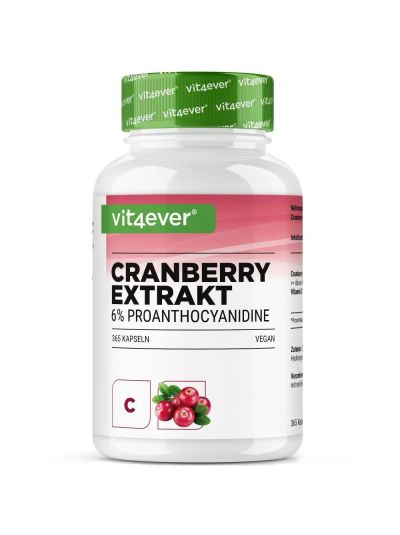 Vit4ever Cranberry with Vitamin C - 365 Capsules