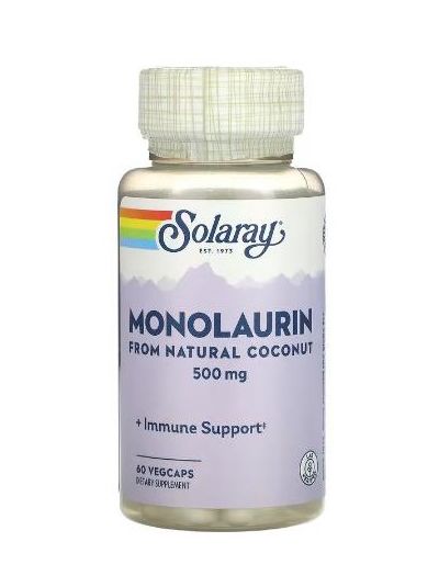 Solaray Monolaurin, 500 mg, 60 vegetable capsules