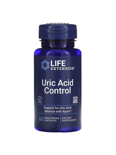 Life Extension Uric Acid Control, uric acid control, 60 vegetable capsules