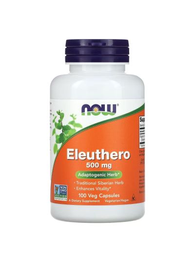 NOW Foods, Eleuthero, 500 mg, 100 Veg Capsules