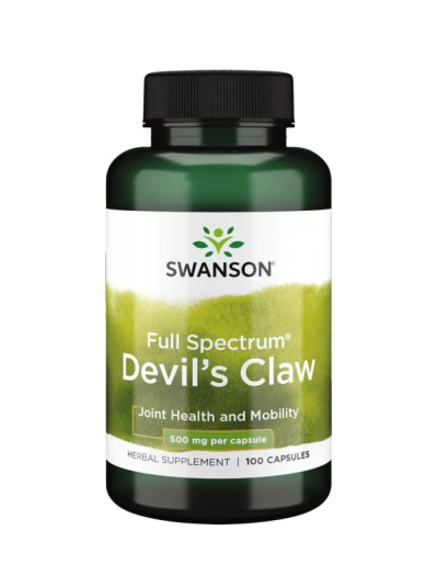 SWANSON PREMIUM - FULL SPECTRUM DEVIL'S CLAW 500G, 100 CAPSULES
