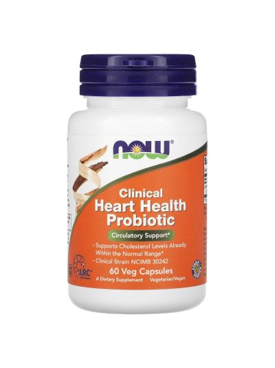NOW Foods, Clinical Heart Health Probiotic, 60 Veg Capsules
