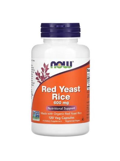  NOW FOODS RED YEAST RICE, 600 MG, 120 VEGGIE CAPS