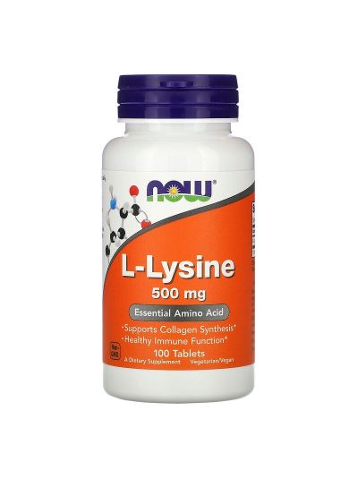 Now Foods, L-Lysine, 500 mg, 100 Tablets