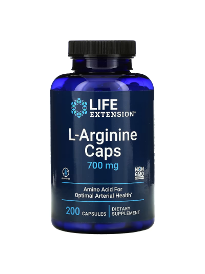 Life Extension, L-Arginine Capsules, 700 mg, 200 Capsules