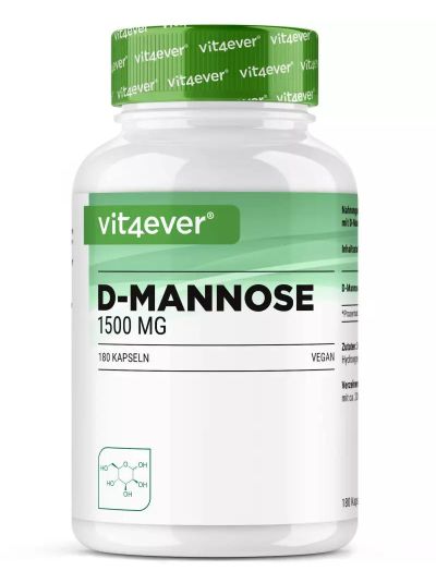 Vit4ever D-Mannose - 750 mg, 180 capsules