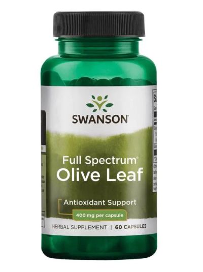 SWANSON PREMIUM FULL SPECTRUM OLIVE LEAF 400 MG 60 CAPSULES