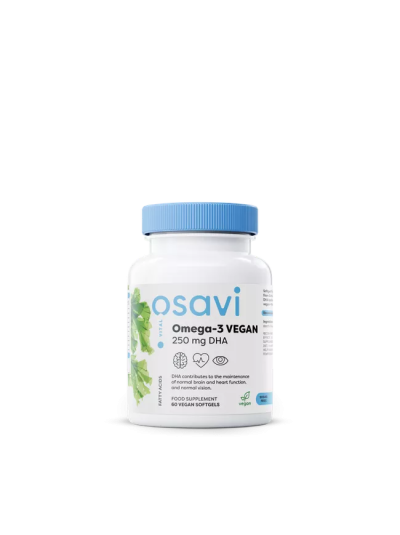 Osavi Omega-3 Vegan - 250mg DHA - 60 vegan softgels