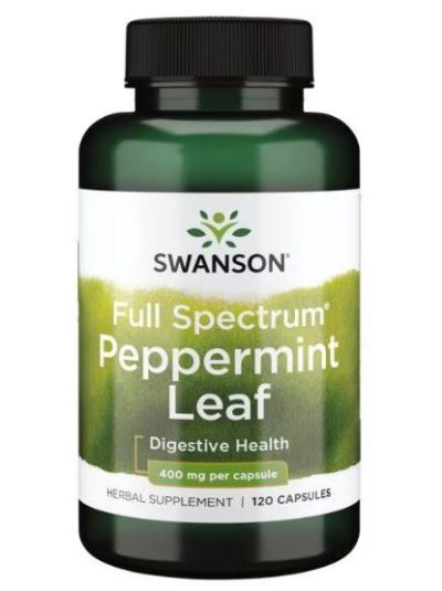 SWANSON PREMIUM - FULL SPECTRUM PEPPERMINT LEAF 120 CAPSULES