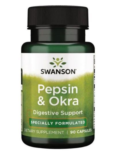 SWANSON PREMIUM PEPSIN & OKRA 90 CAPSULES