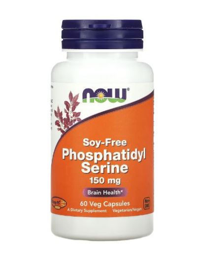 NOW FOODS PHOSPHATIDYL SERINE SOY FREE 150MG, 60 VEGETABLE CAPSULES