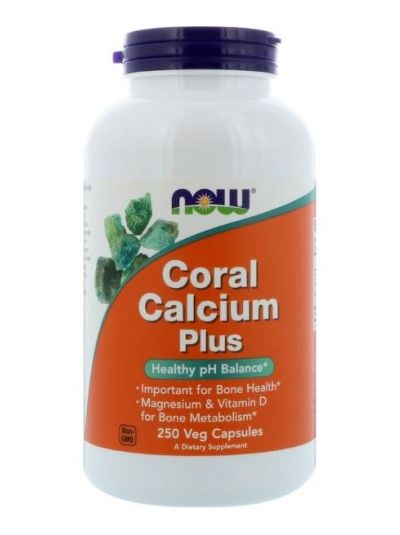NOW FOODS Coral CALCIUM PLUS 250 VEG Capsules