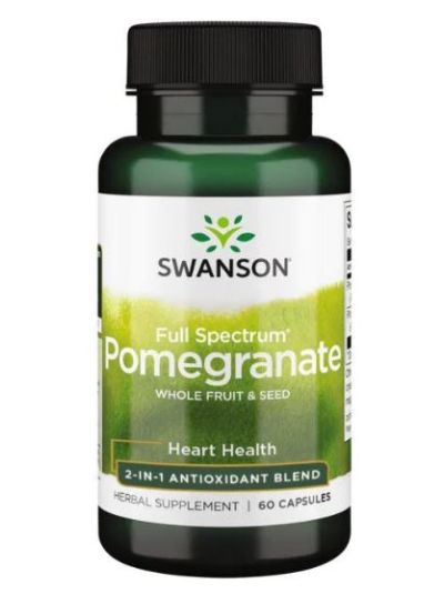 SWANSON PREMIUM FULL SPECTRUM POMEGRANATE WHOLE FRUIT & SEEDS 60 CAPSULES
