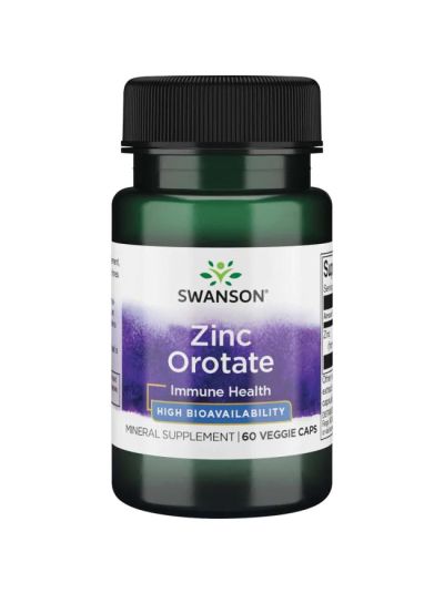 SWANSON ZINC OROTATE 10 MG - 60 VEGE CAPSULES