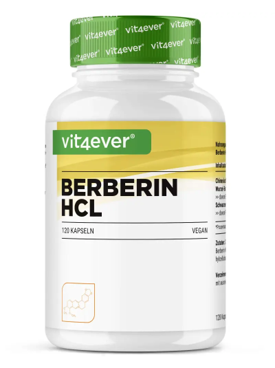Vit4ever Berberin HCL Intenso - 120 Kapseln mit 500 mg