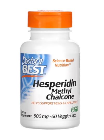 Doctor's Best Hesperidin, Methyl Chalcone, 500 mg, 60 Veggie Caps
