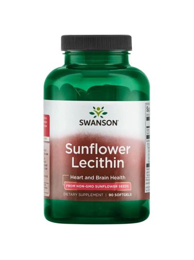 SWANSON PREMIUM SUNFLOWER LECITHIN FROM NON-GMO SUNFLOWER SEEDS 90 CAPSULES