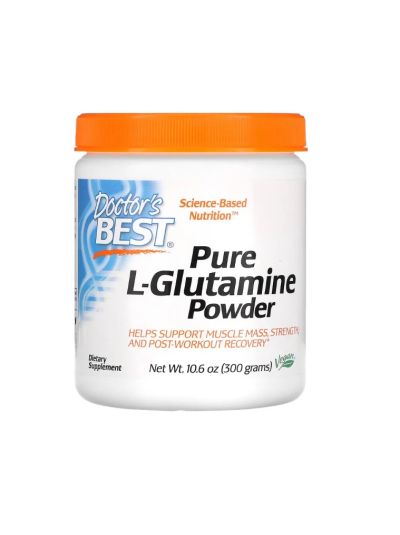 DOCTOR'S BEST, PURE L-GLUTAMINE POWDER, PURE L-GLUTAMINE POWDER,. 300 G
