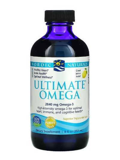 NORDIC NATURALS ULTIMATE OMEGA LEMON, 2,840 MG, 237 ML