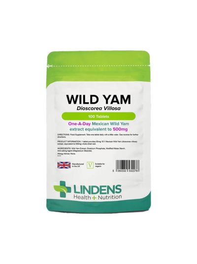 Lindens Wild Yam 500 mg (100 tablets)