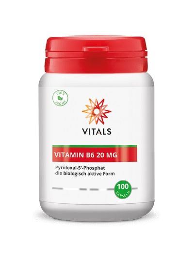 VITALS VITAMIN B6 PYRIDOXAL-5-PHOSPHATE, 20 MG 100 capsules