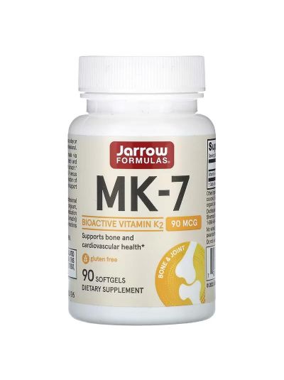 Jarrow Formulas MK-7, Most Active Form of Vitamin K2, 90 mcg, 90 Softgels