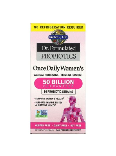 Garden of Life, Dr Formulated Probiotics, Once Daily Women's, 50 Billion, 30 Vegetarian Capsules
