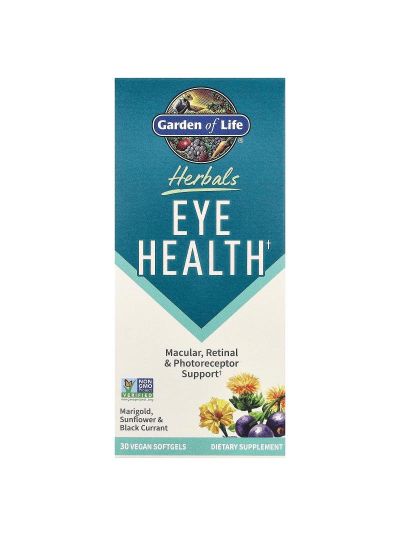 Garden of Life, Herbals, Eye Health, Berry, 30 Vegan Softgels