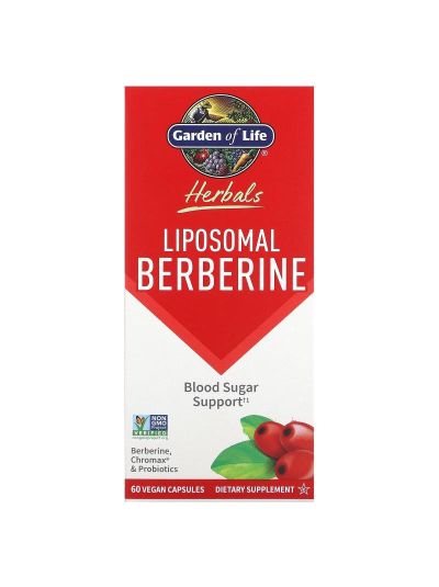 Garden of Life, Herbals, Liposomal Berberine, 60 Vegan Capsules
