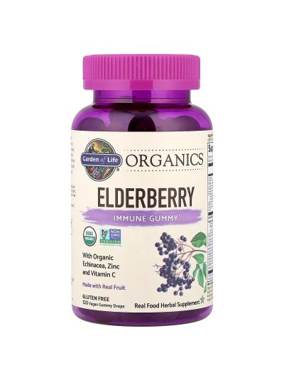 Garden of Life, Organics, Elderberry, Immune Gummy, 120 Vegan Gummy Sweets