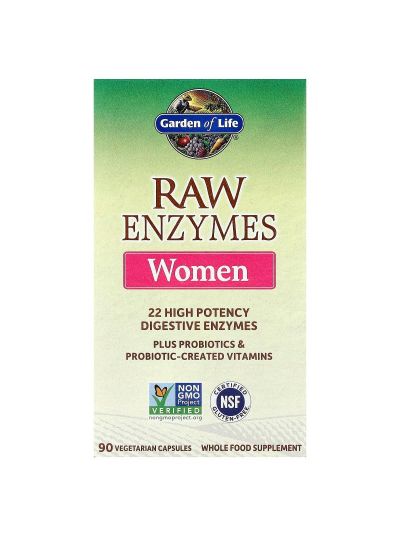 Garden of Life, RAW Enzymes, Women, 90 Vegetarian Capsules