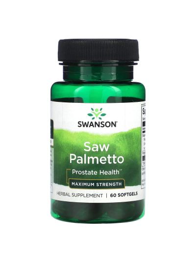 Swanson, Sägepalme, maximale Stärke, 60 Weichkapseln