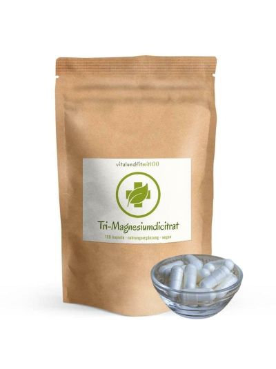 Vitalundfitmit100 Tri-Magnesium Dicitrate Capsules 180