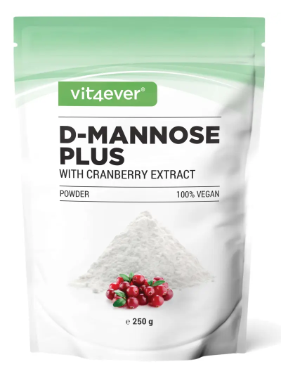 Vit4ever D-Mannose + Cranberry Powder, 250 g