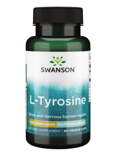 SWANSON ULTRA L-TYROSINE WITH AJIPURE 500 MG 60 VEGETARIAN CAPSULES