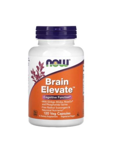 NOW FOODS BRAIN ELEVATE, 120 VEGETARIAN CAPSULES
